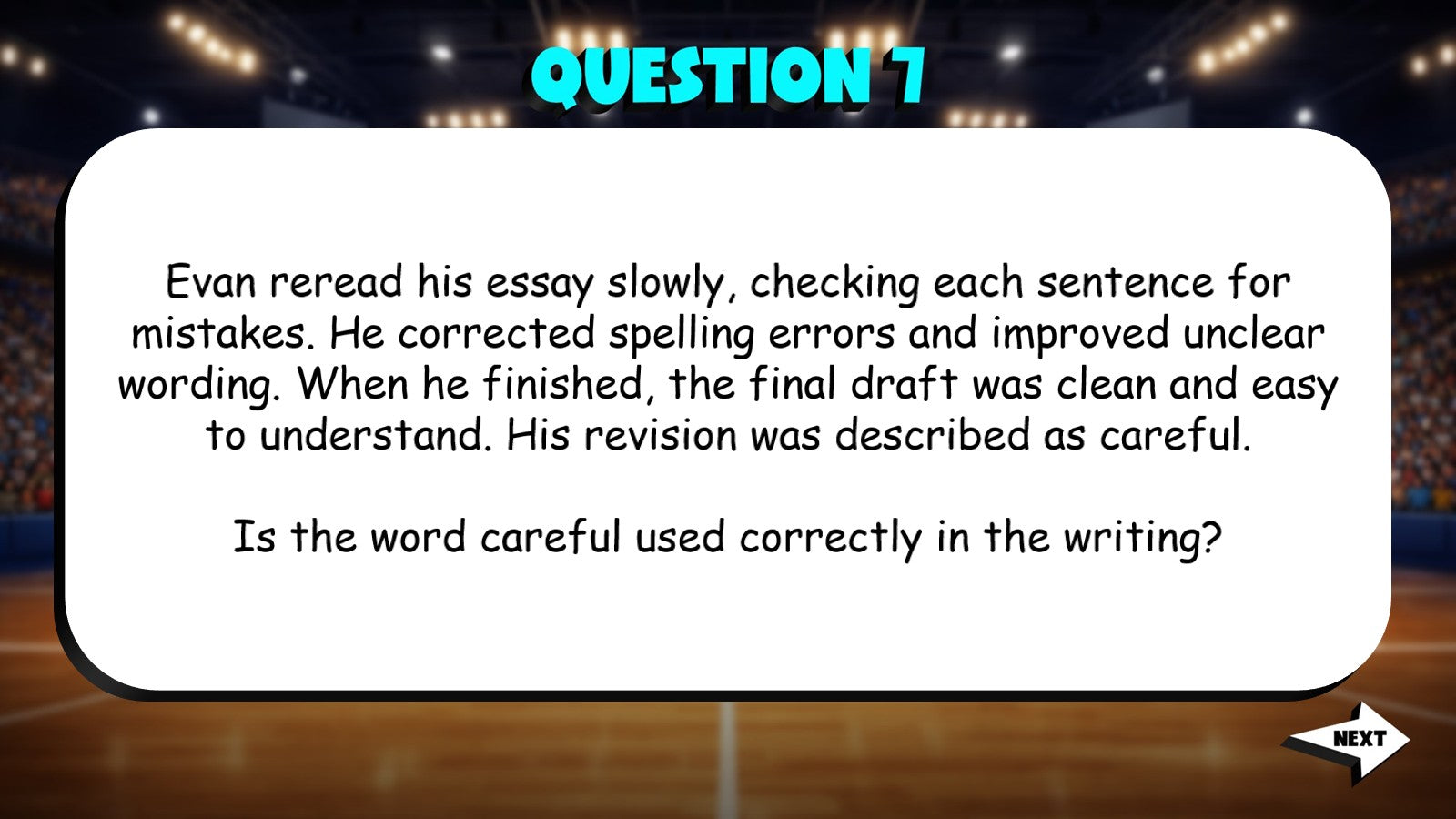 Identify Context That Confirms Correct Usage TRASHKETBALL ELA Game - Grade 5