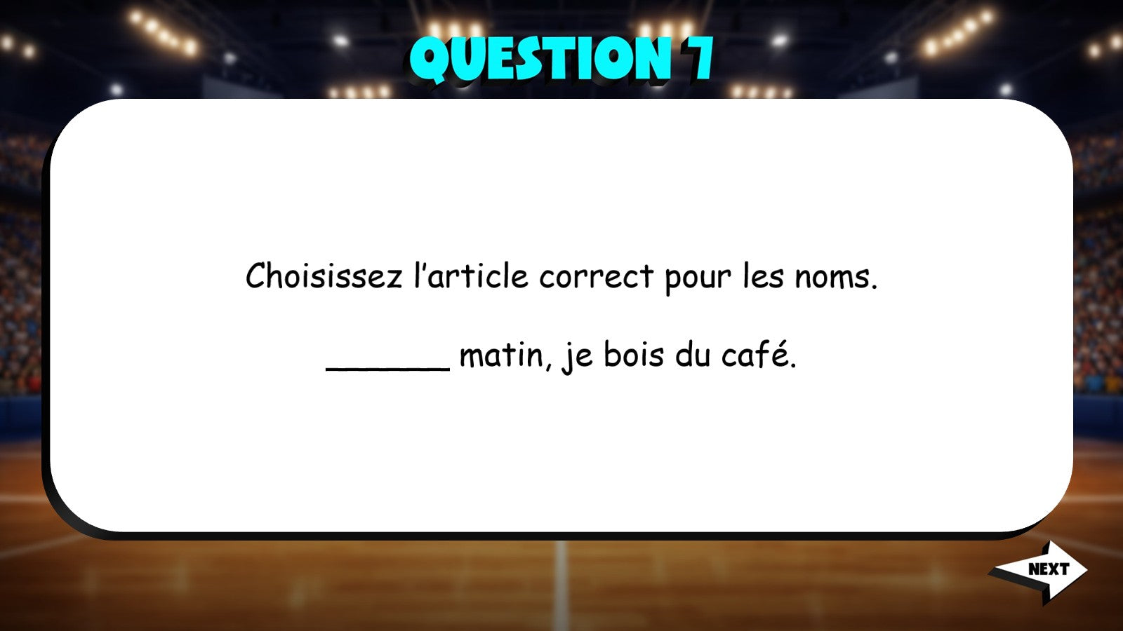 Choose The Article - Frequency & Future Plans TRASHKETBALL French Game - No Prep