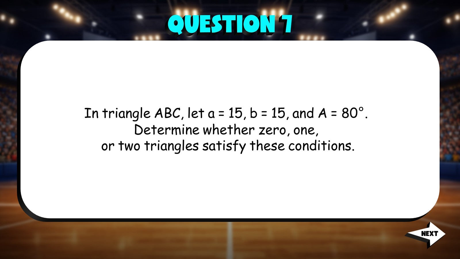 Law of Sines Ambiguous Case (SSA) TRASHKETBALL Math Game - No Prep Algebra 2