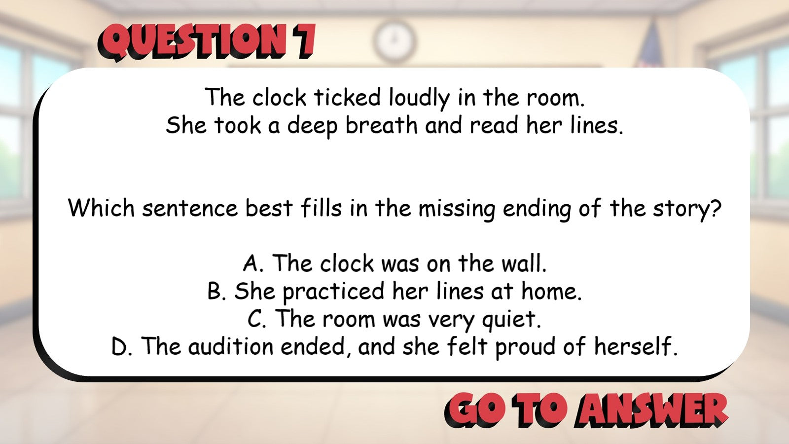 Identify Beginning Middle & End of a Story BIG TERRIBLE GAME - Grade 3 ELA