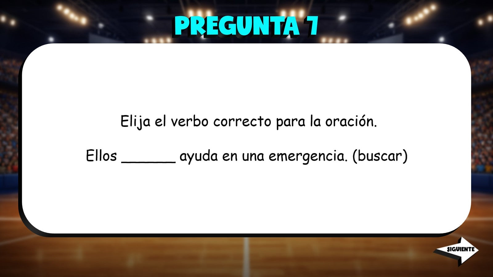 Fill In The Verb - Medical Situations TRASHKETBALL Spanish Game - No Prep