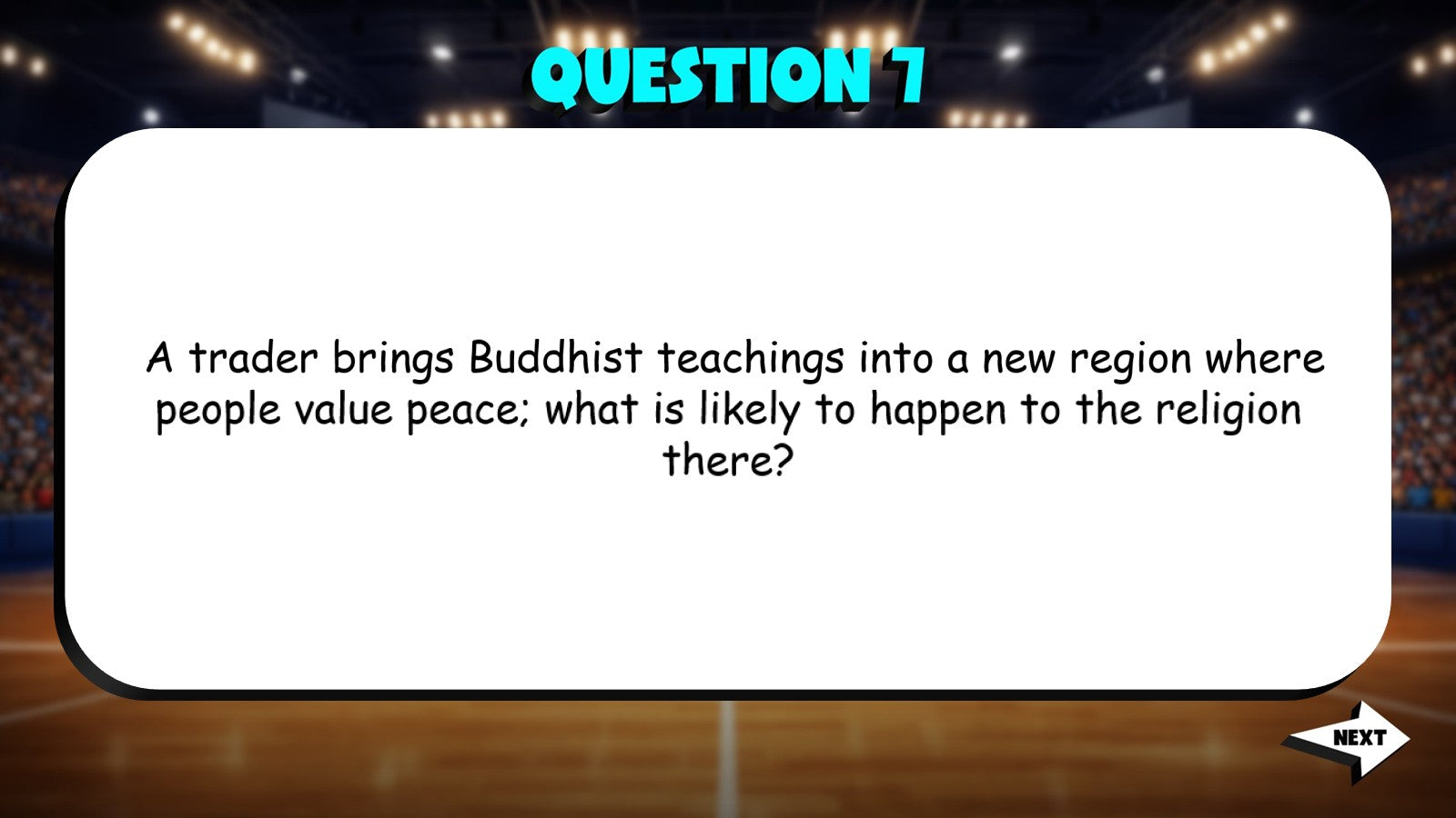 Buddhism TRASHKETBALL Socials Game - No Prep Grade 6 Review Activity