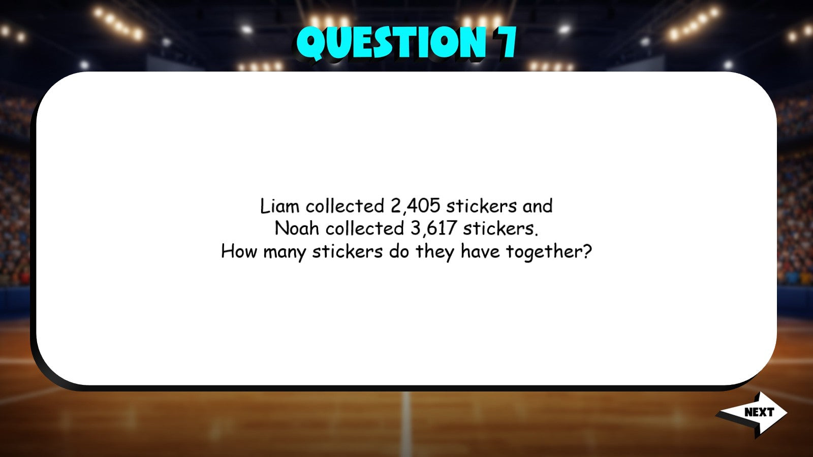 Multi Digit Addition Word Problems TRASHKETBALL Math Game - No Prep Grade 4