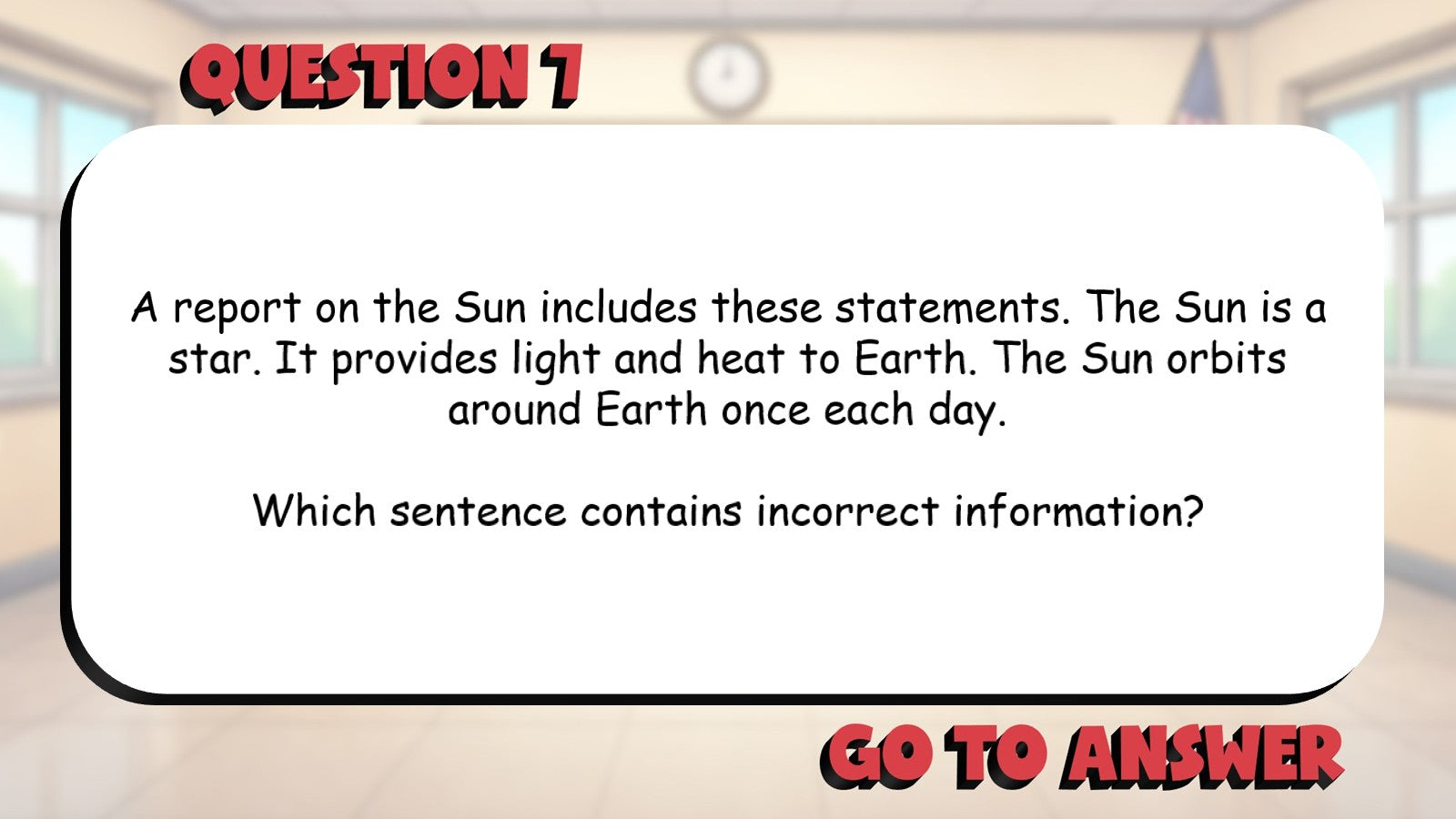 Identify Inaccurate or Misleading Information BIG TERRIBLE GAME - Grade 4 ELA
