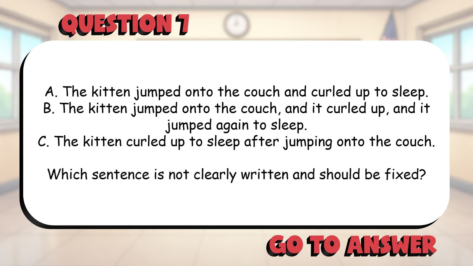 Identify When Rereading Is Needed BIG TERRIBLE GAME - No Prep Grade 3 ELA Review