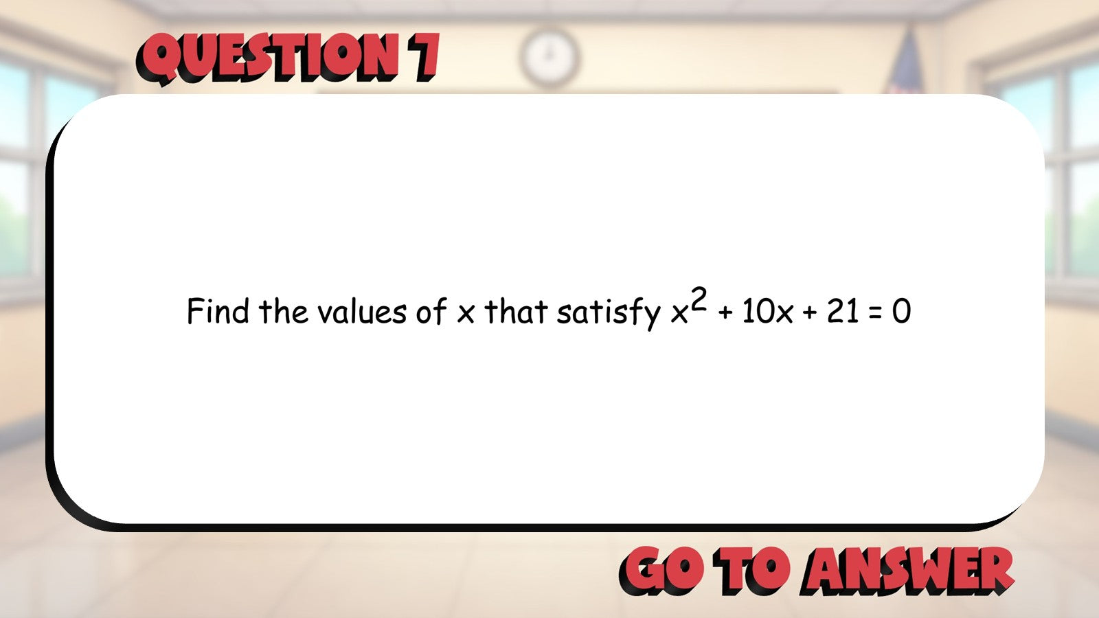 Applications of Factoring BIG TERRIBLE GAME - No Prep Algebra 1 Math Review