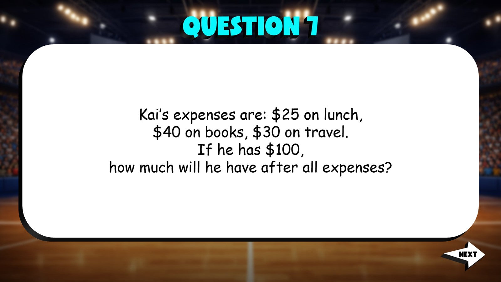 Financial Literacy Word Problems TRASHKETBALL Math Game - No Prep Grade 7 Review