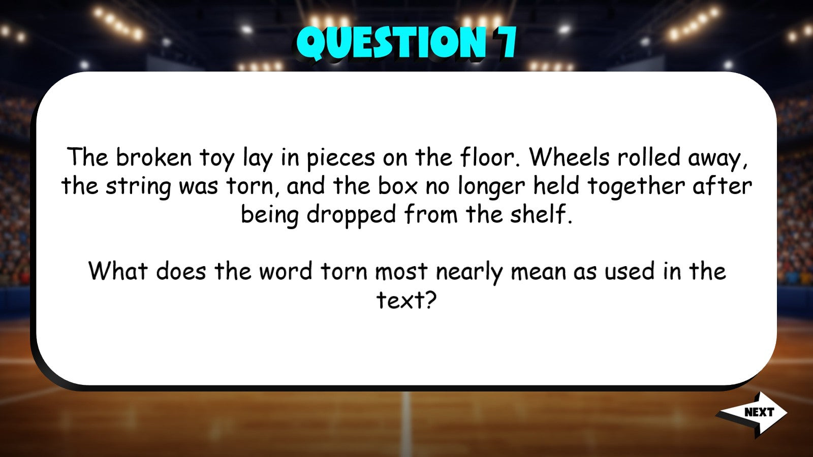 Context Clues to Determine Word Meaning TRASHKETBALL ELA Game - No Prep Grade 4