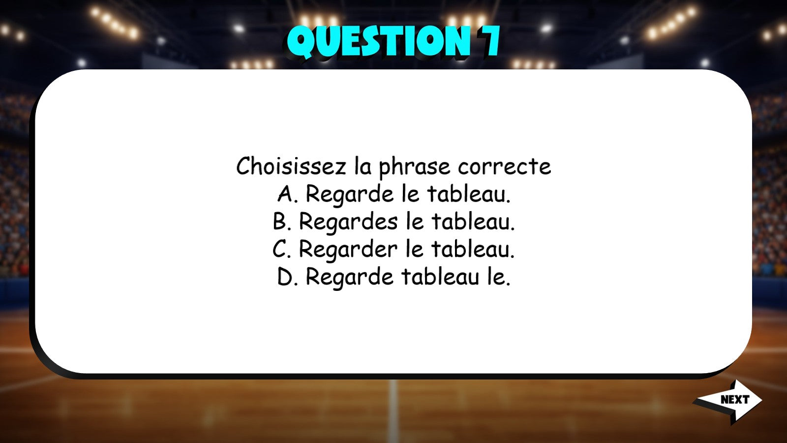 Select Correct Sentence - Alphabet & Spelling TRASHKETBALL French Game - No Prep