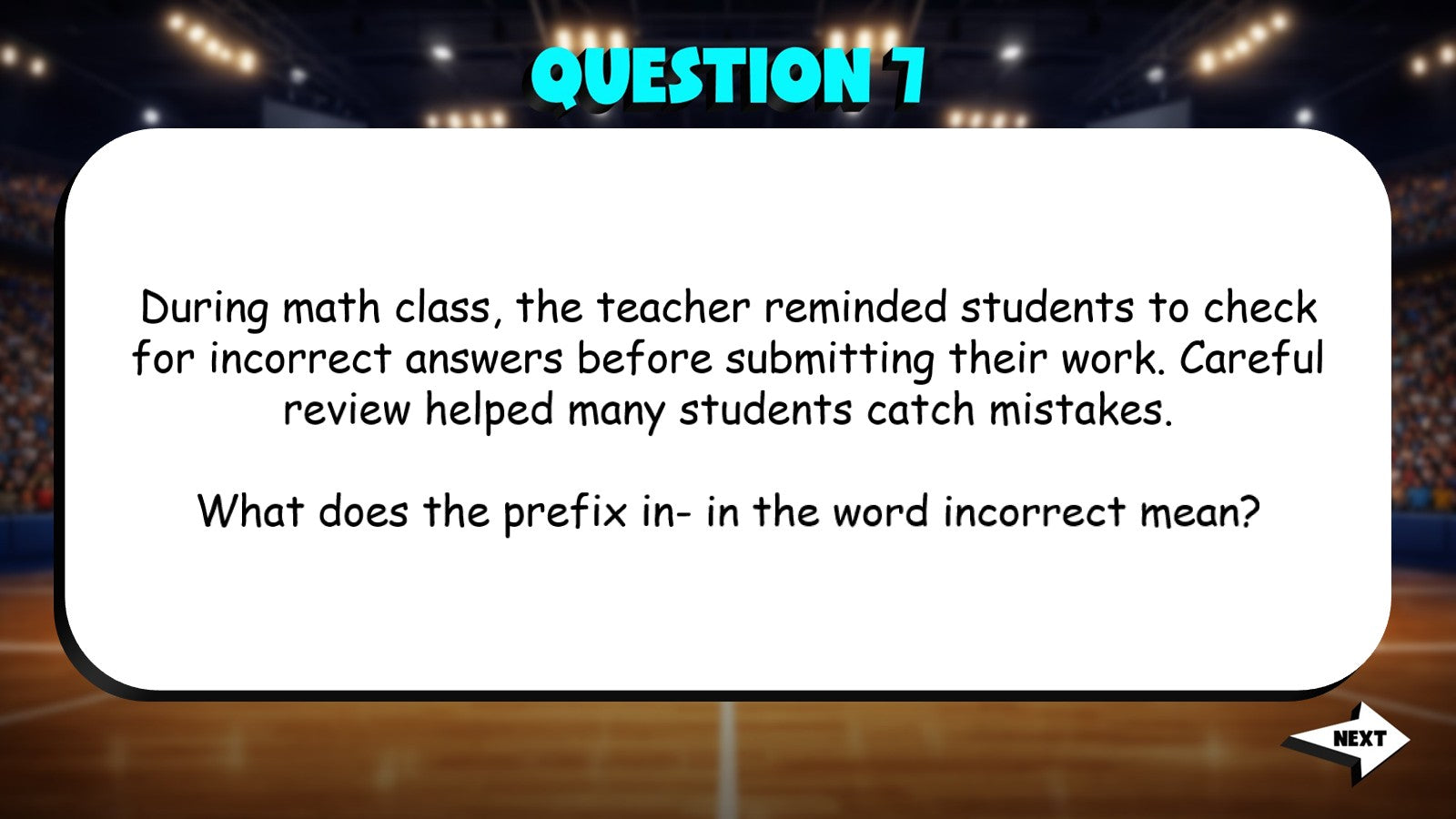 Understand Word Parts & Their Meanings TRASHKETBALL ELA Game - No Prep Grade 4