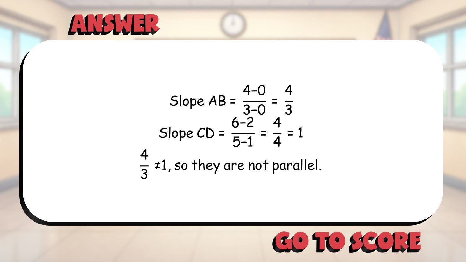 Prove Quadrilaterals Using Slopes BIG TERRIBLE GAME - Geometry Math Review