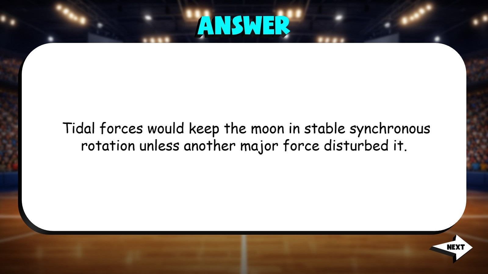 Tidal Locking TRASHKETBALL Science Game - No Prep Astronomy Review Activity