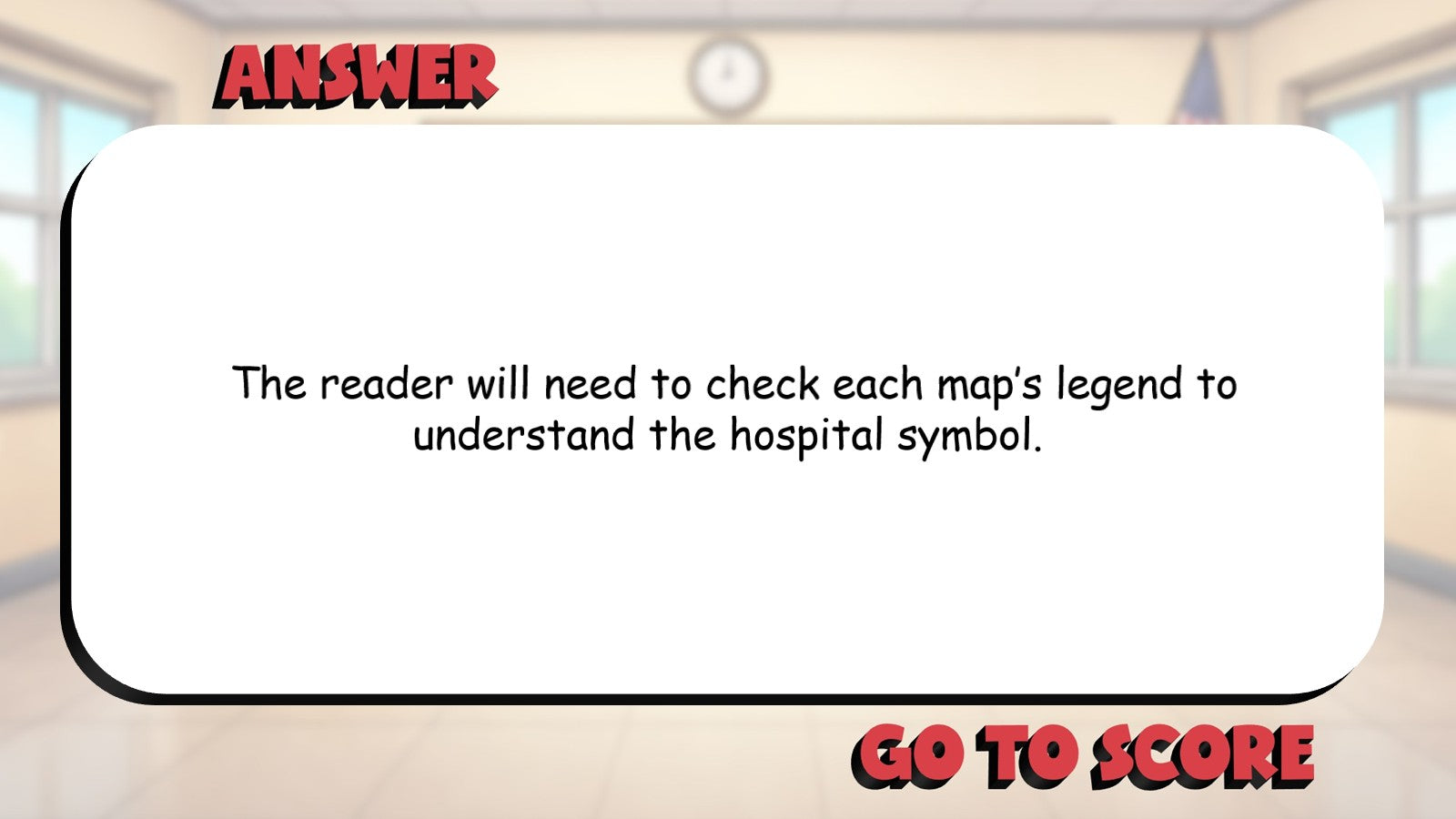 Using a Map Legend BIG TERRIBLE GAME - No Prep Grade 3 Socials Review Activity