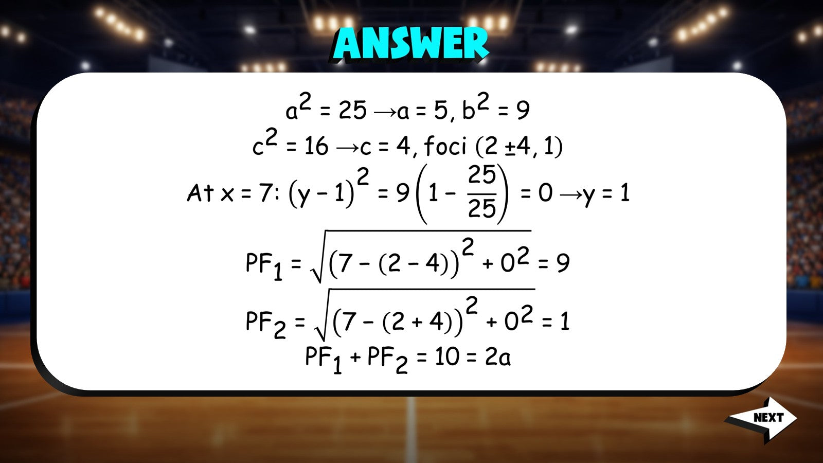 Properties of Ellipses TRASHKETBALL Math Game - No Prep Algebra 2 Review