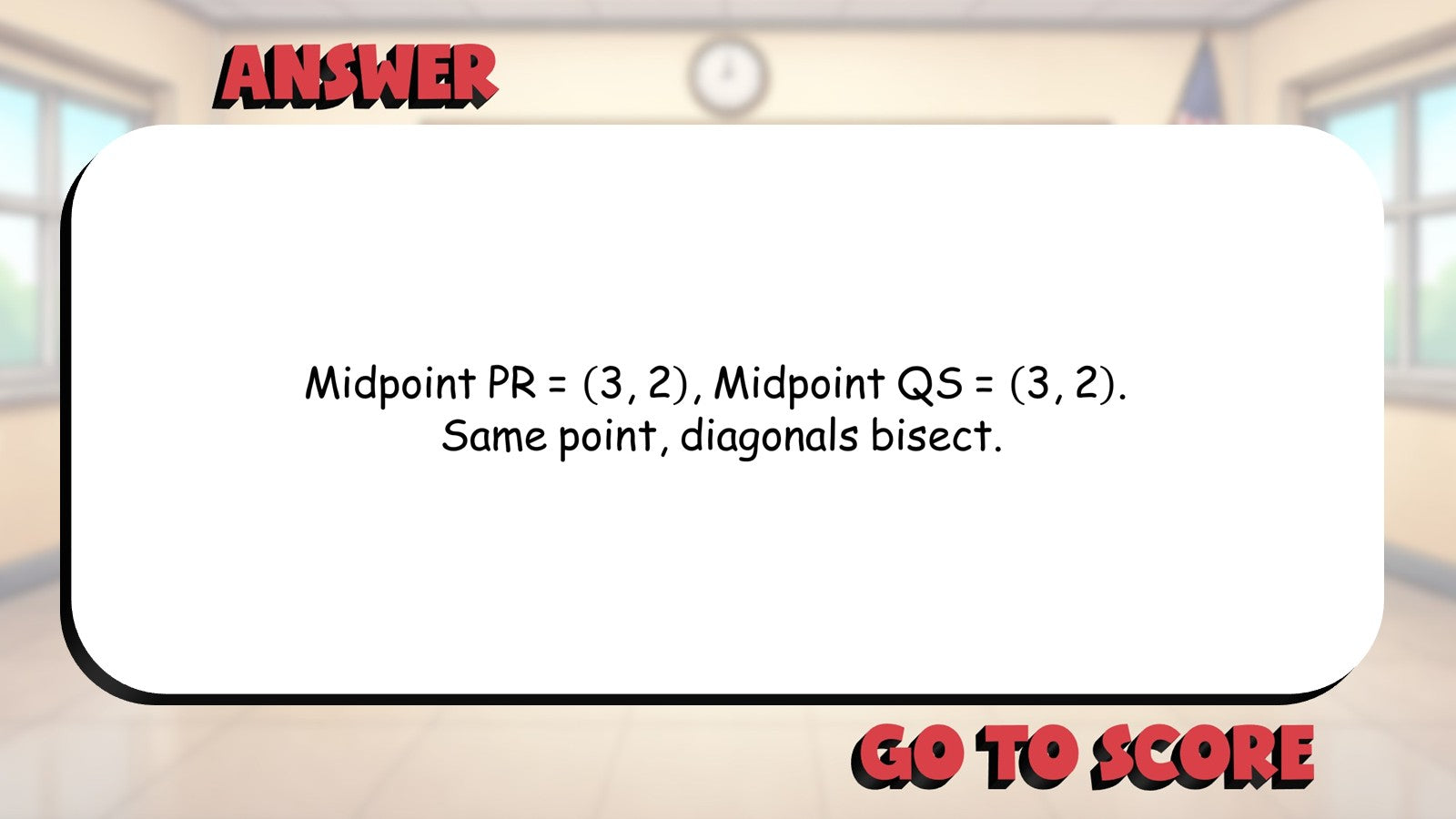 Midpoint Formula BIG TERRIBLE GAME - No Prep Geometry Math Review Activity