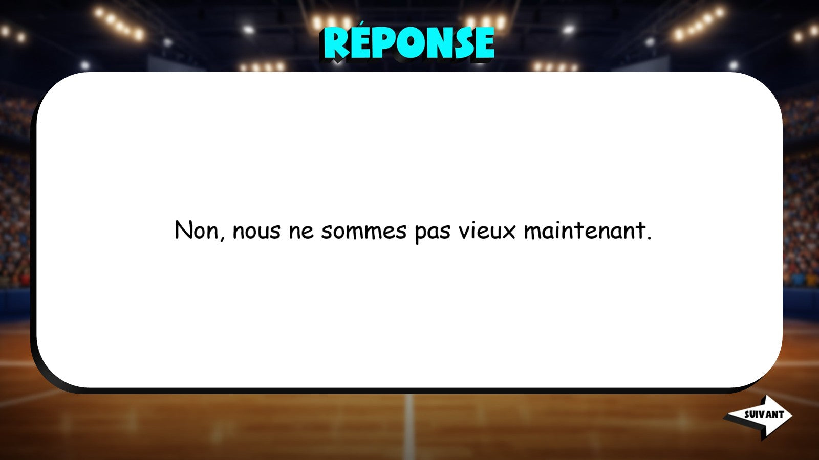 Answer the Question - Descriptive Adjectives TRASHKETBALL French Game - No Prep