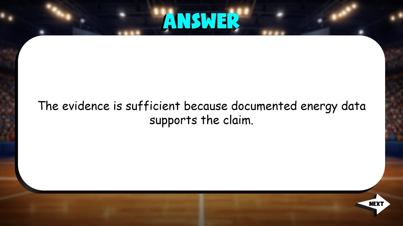 Evaluate Sufficiency of Evidence for Claim TRASHKETBALL ELA Game - Grade 7