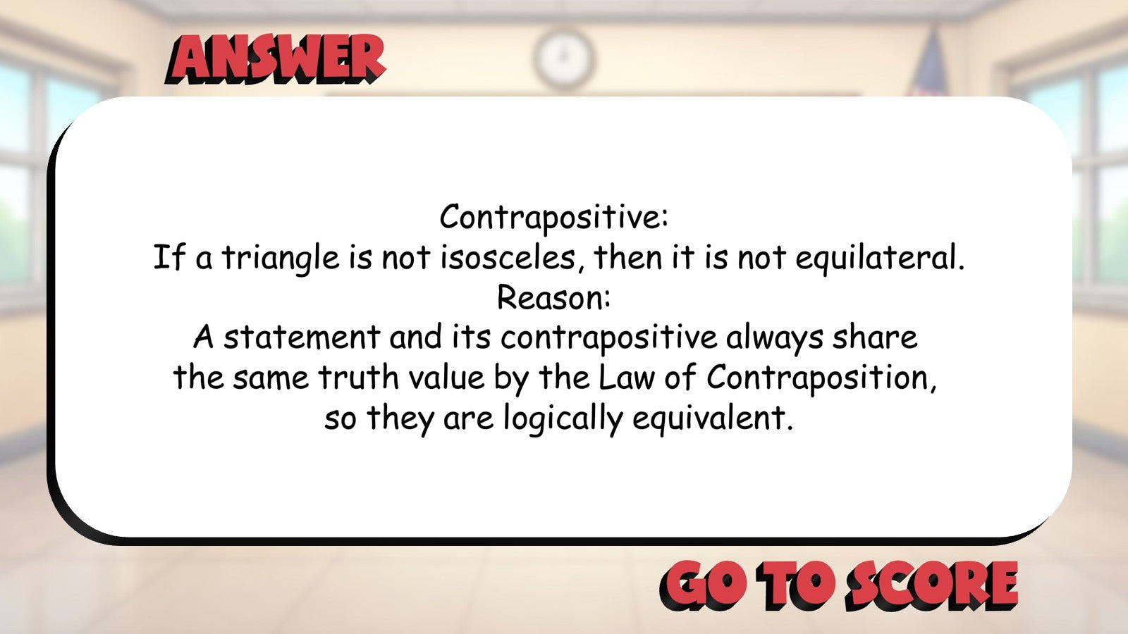 Proof Writing BIG TERRIBLE GAME - No Prep Geometry Math Review Activity
