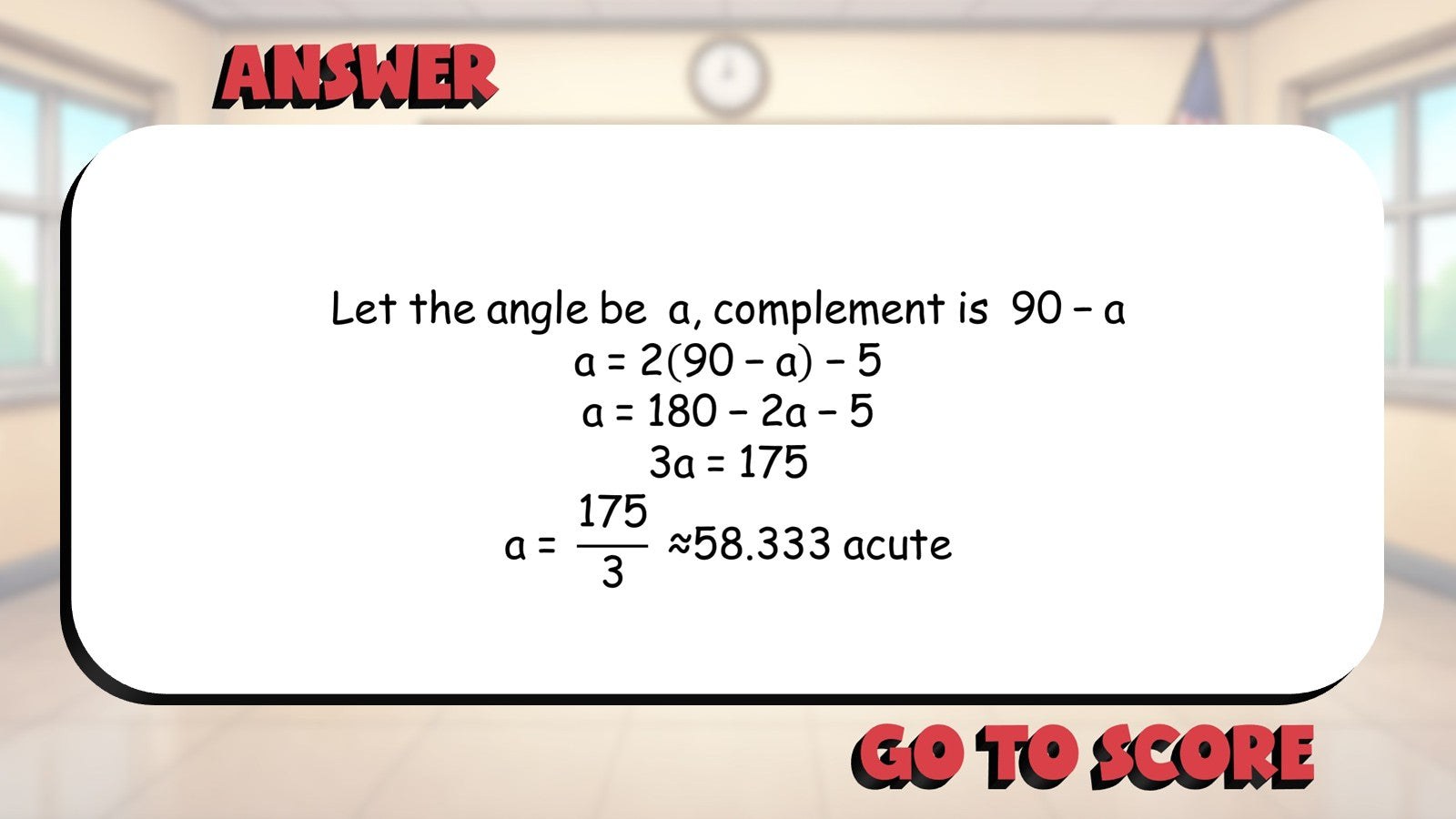 Angle Types BIG TERRIBLE GAME - No Prep Geometry Math Review Activity