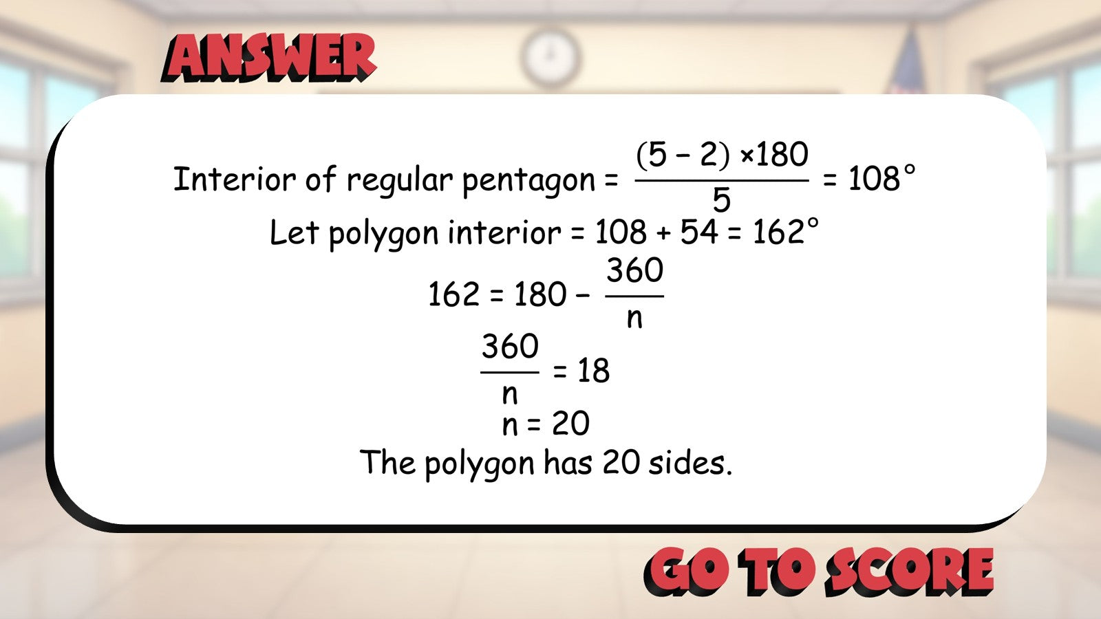 Polygons and Angle Measures BIG TERRIBLE GAME - No Prep Geometry Math Review