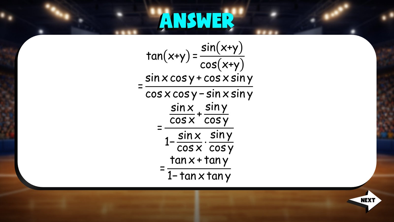 Sum and Difference Identities TRASHKETBALL Math Game - No Prep Algebra 2 Review