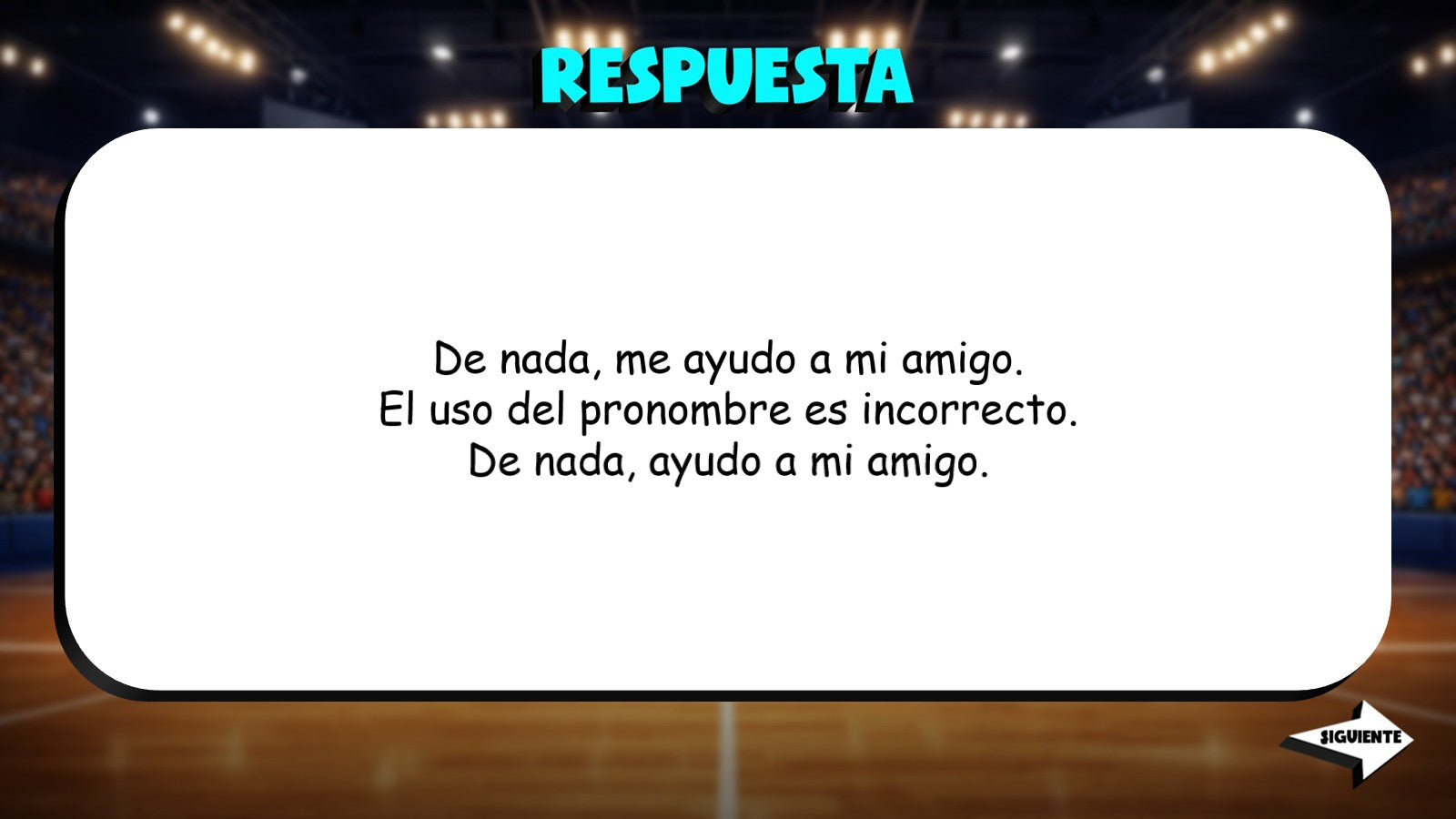 Find the Error - Greetings & Farewells TRASHKETBALL Spanish Game - No Prep
