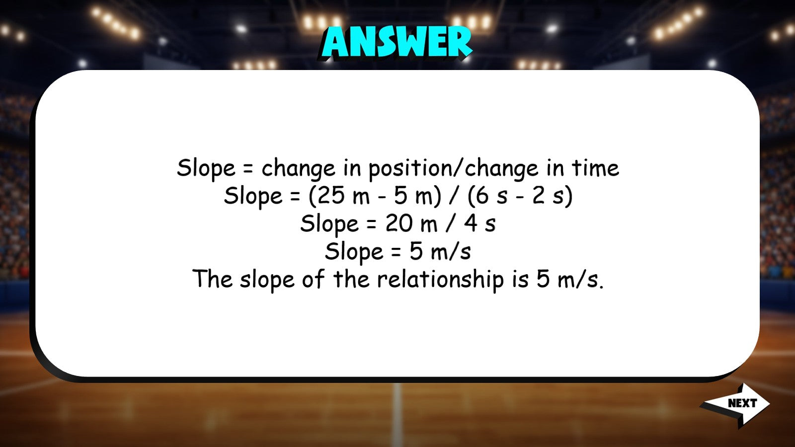 Slope as a Rate TRASHKETBALL Science Game - No Prep Physics Review Activity
