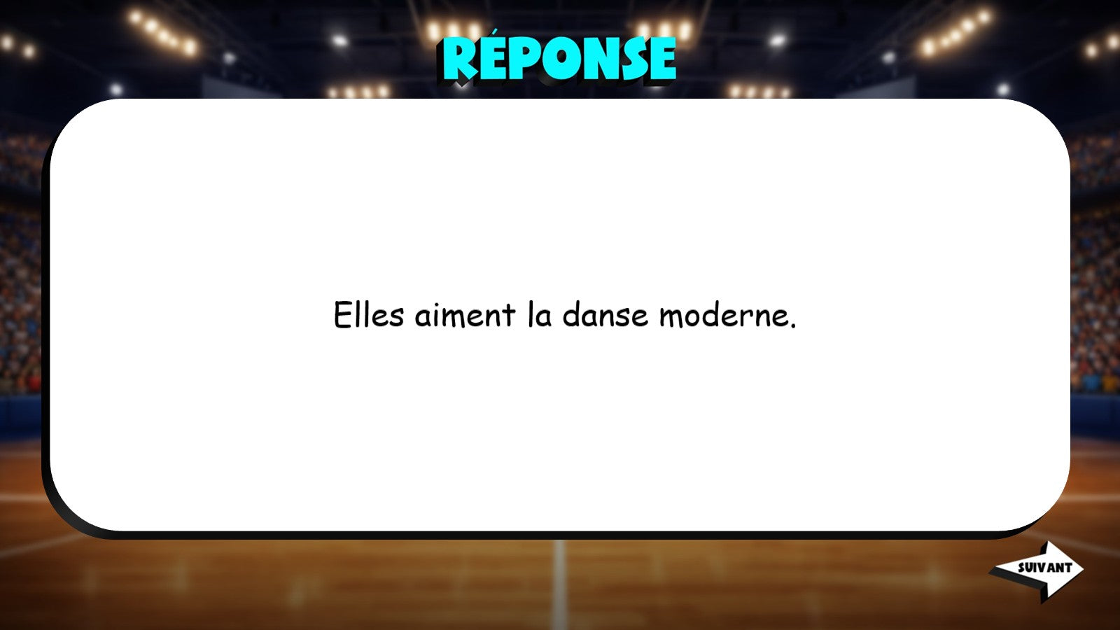 Fill In The Verb - Movies, Music & Games TRASHKETBALL French Game - No Prep