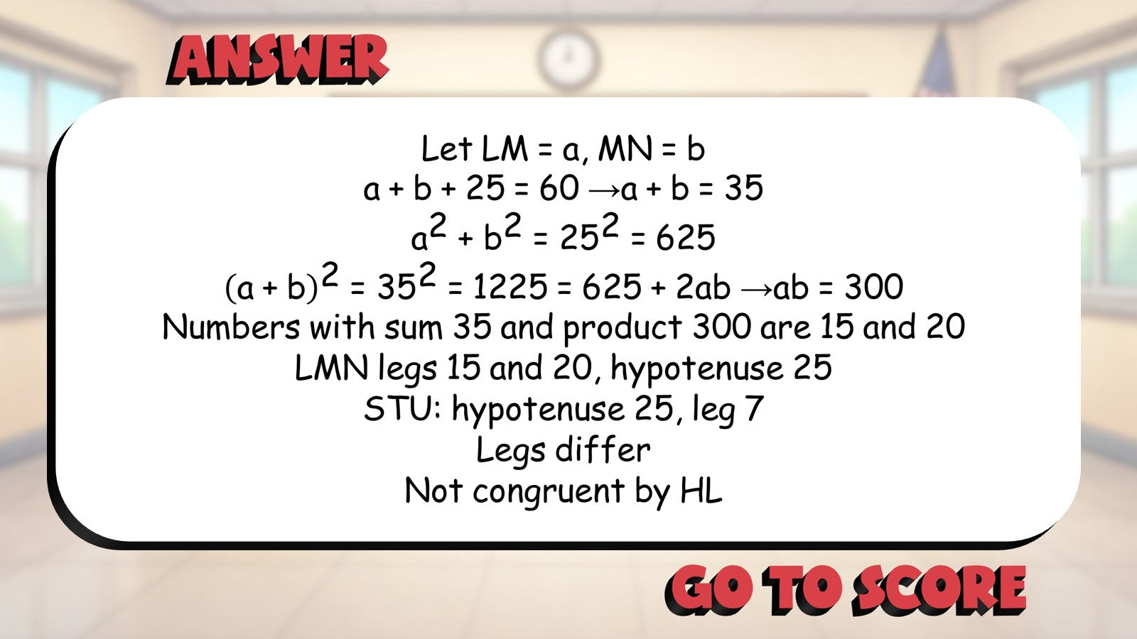 HL Congruence BIG TERRIBLE GAME - No Prep Geometry Math Review Activity