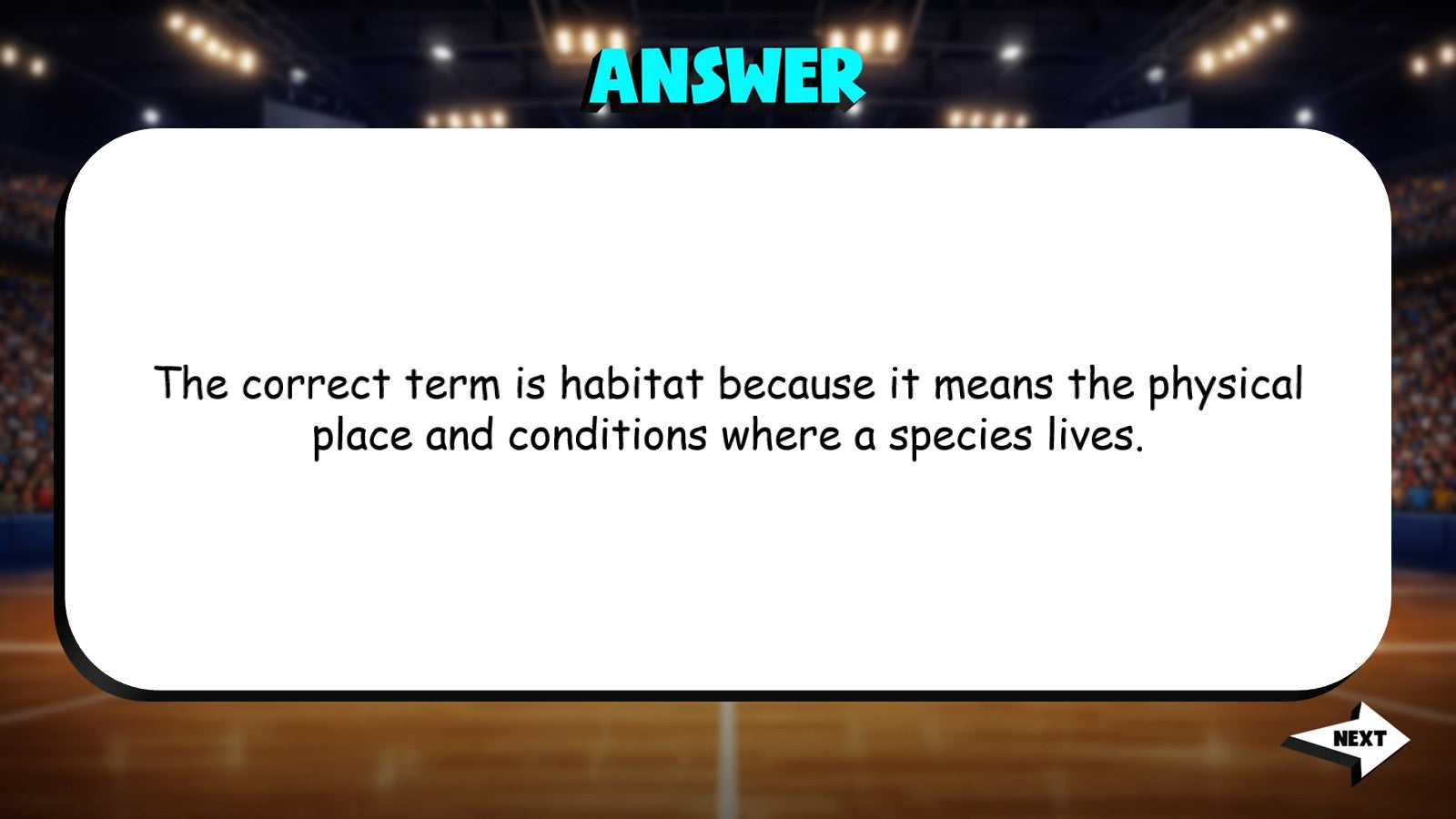 Habitat & Niche TRASHKETBALL Science Game - No Prep Grade 7 Review Activity
