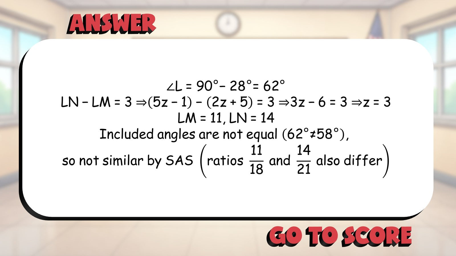 SAS Similarity BIG TERRIBLE GAME - No Prep Geometry Math Review Activity