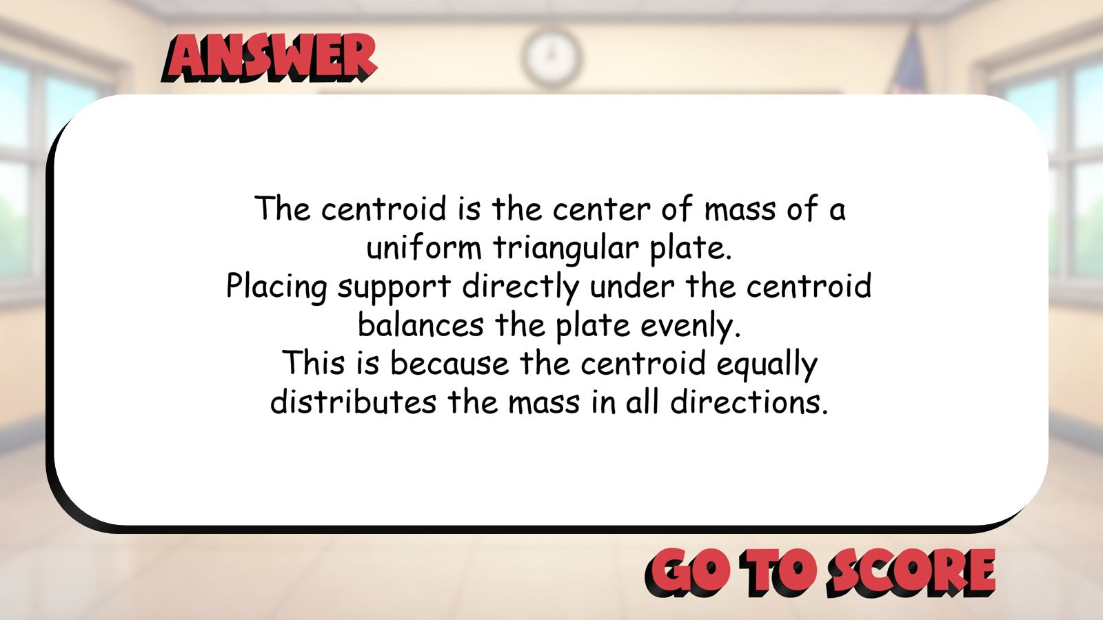 Triangle Centroid BIG TERRIBLE GAME - No Prep Geometry Math Review Activity