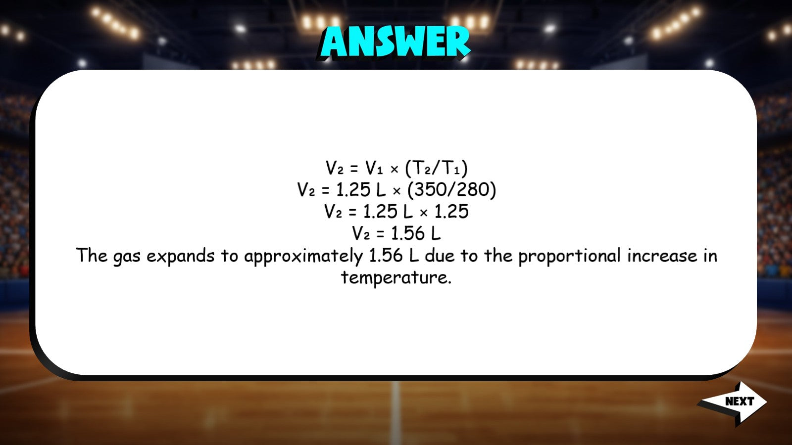Charles’s Law Calculations TRASHKETBALL Science Game - No Prep Chemistry Review