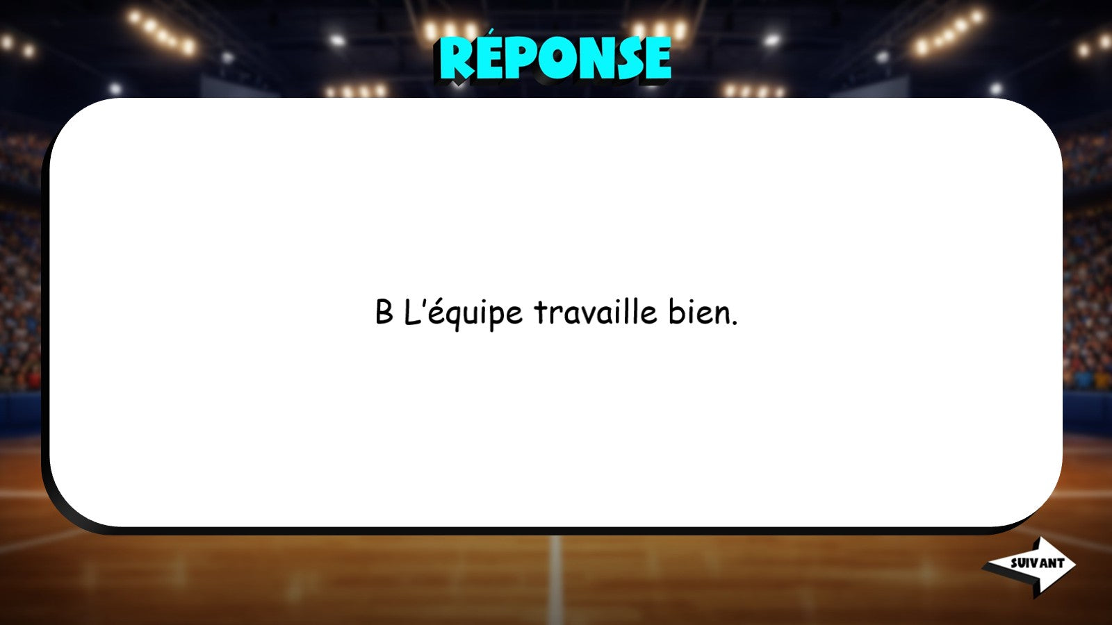 Select Correct Sentence - Workplace TRASHKETBALL French Game - No Prep Exercise