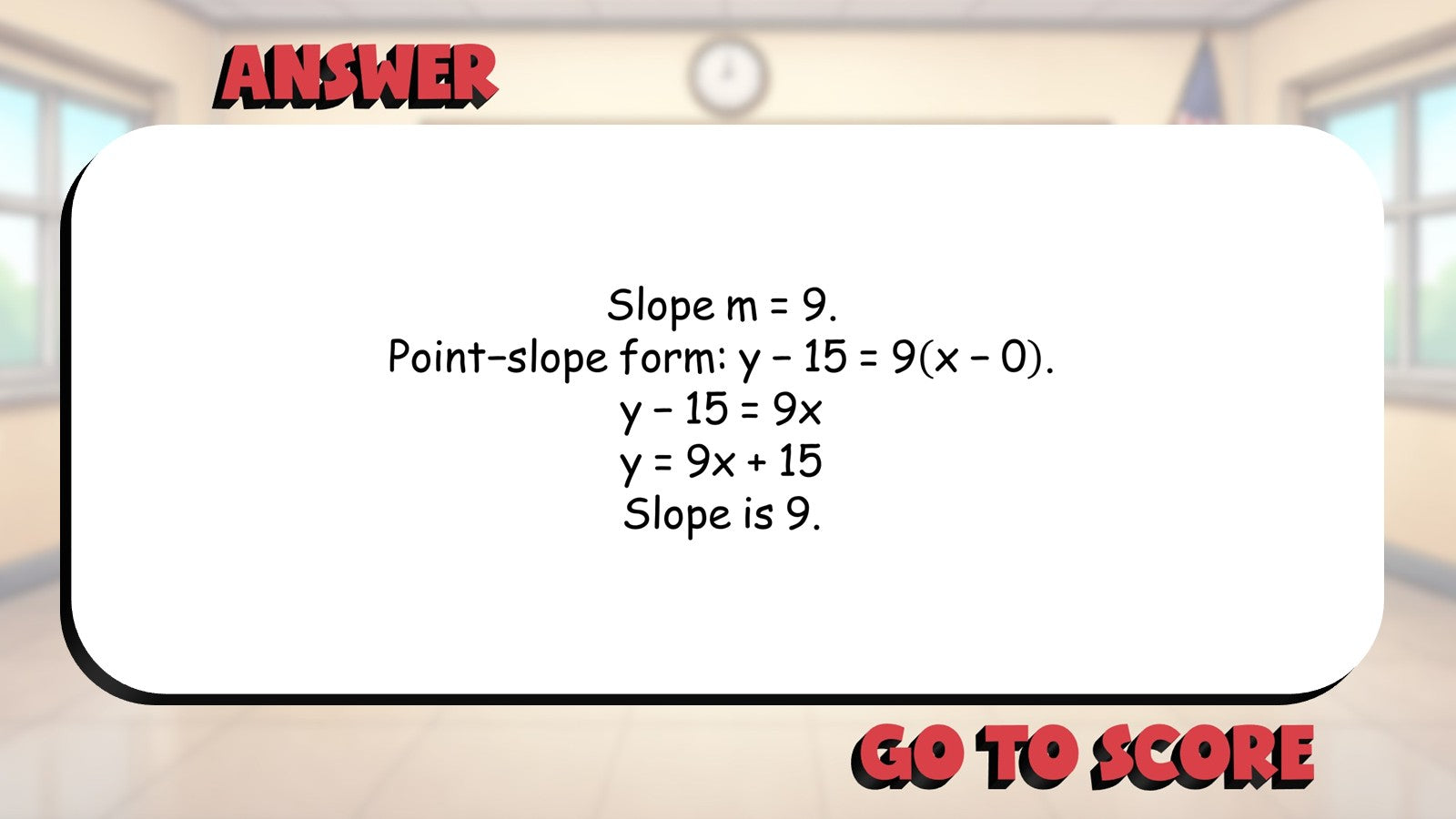 Equations of Parallel Lines BIG TERRIBLE GAME - No Prep Geometry Math Review
