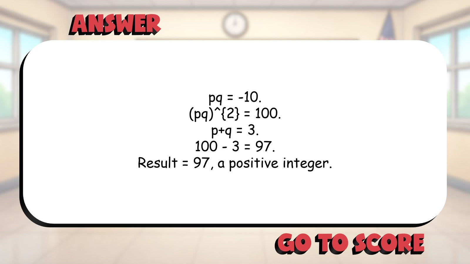 Integers BIG TERRIBLE GAME - No Prep Algebra 1 Math Review Activity