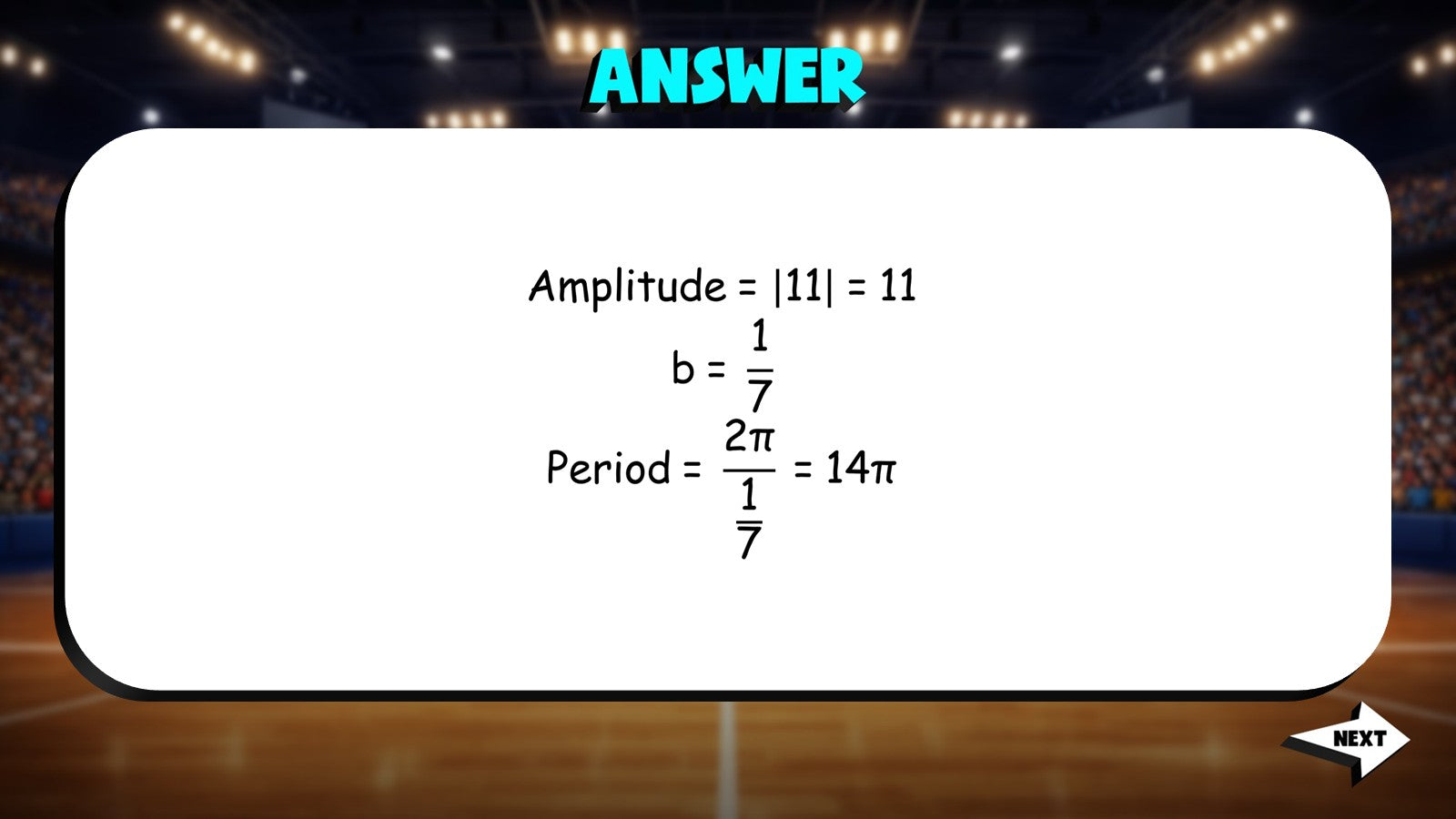 Amplitude and Period TRASHKETBALL Math Game - No Prep Algebra 2 Review Activity