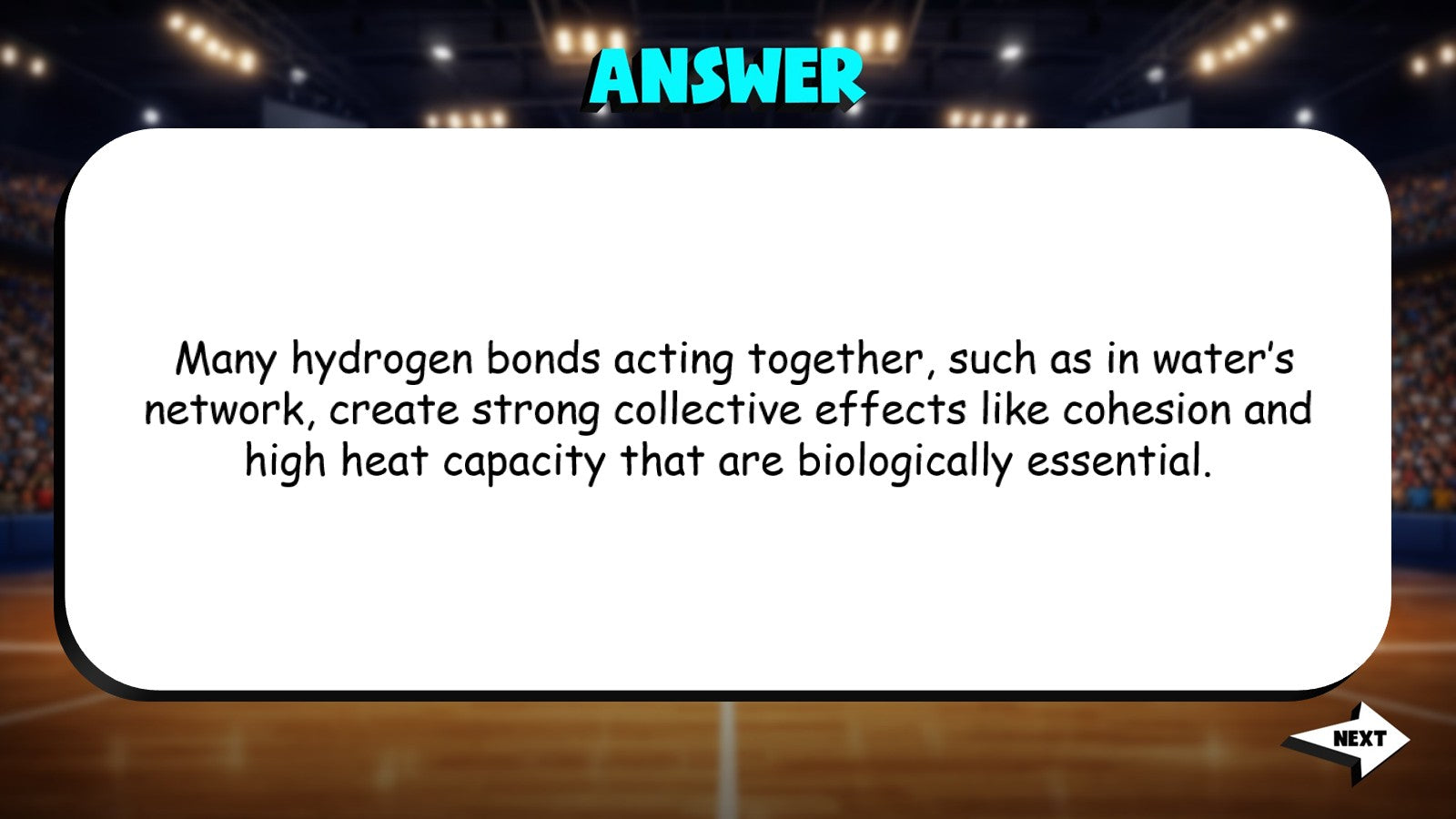 Water & Biological Chemistry TRASHKETBALL Science Game - No Prep AP Biology