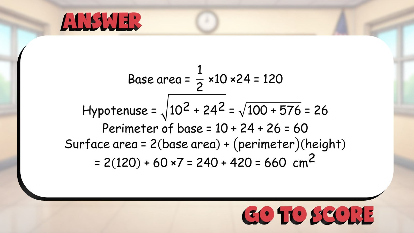 Surface Area of Prisms BIG TERRIBLE GAME - No Prep Geometry Math Review Activity