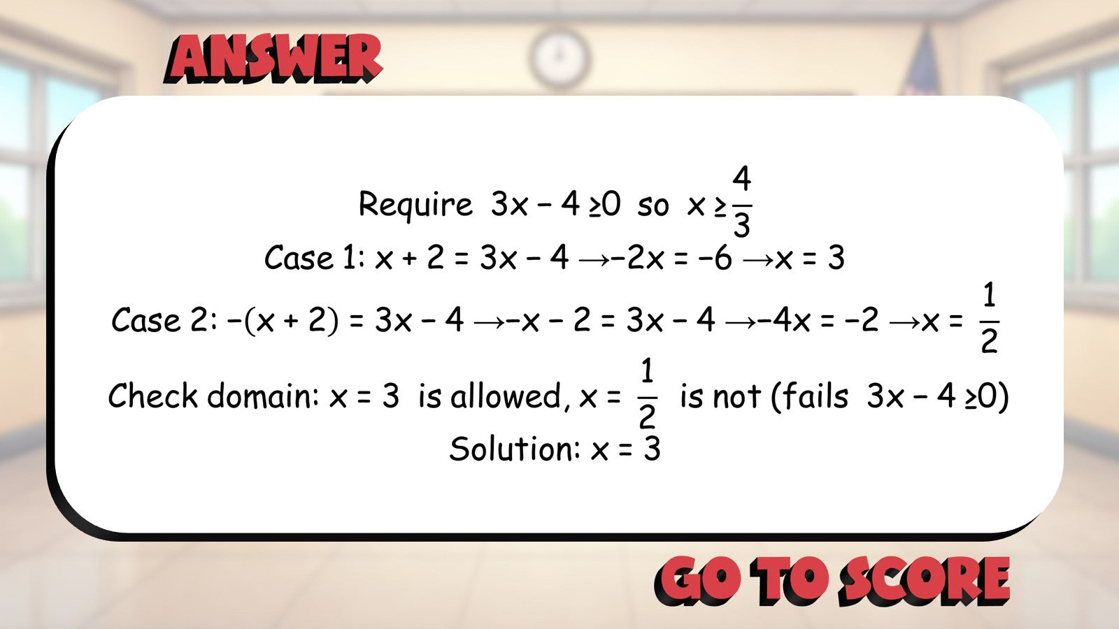 Absolute Value Equations BIG TERRIBLE GAME - No Prep Algebra 2 Math Review