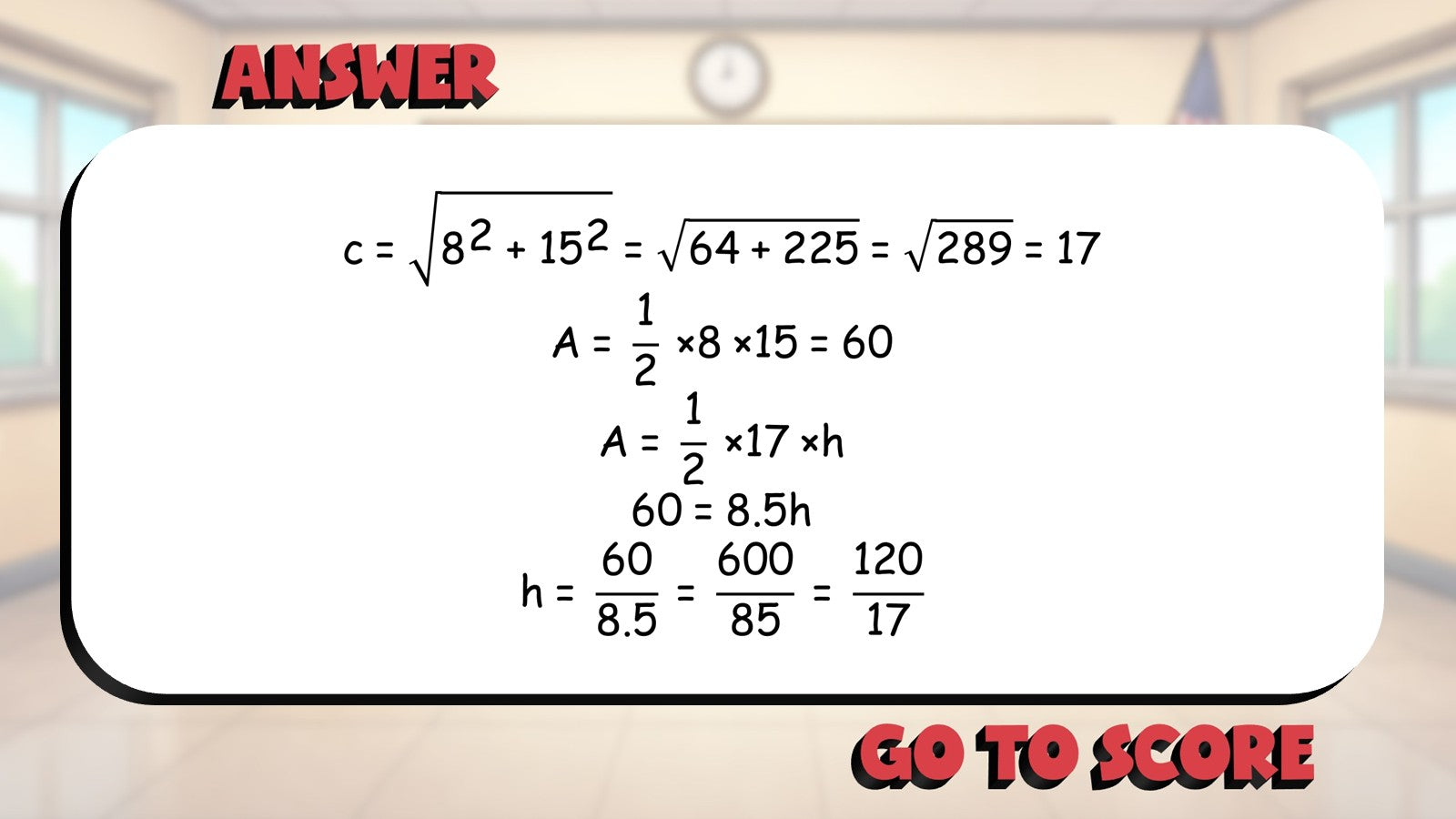 Triangle Altitudes BIG TERRIBLE GAME - No Prep Geometry Math Review Activity