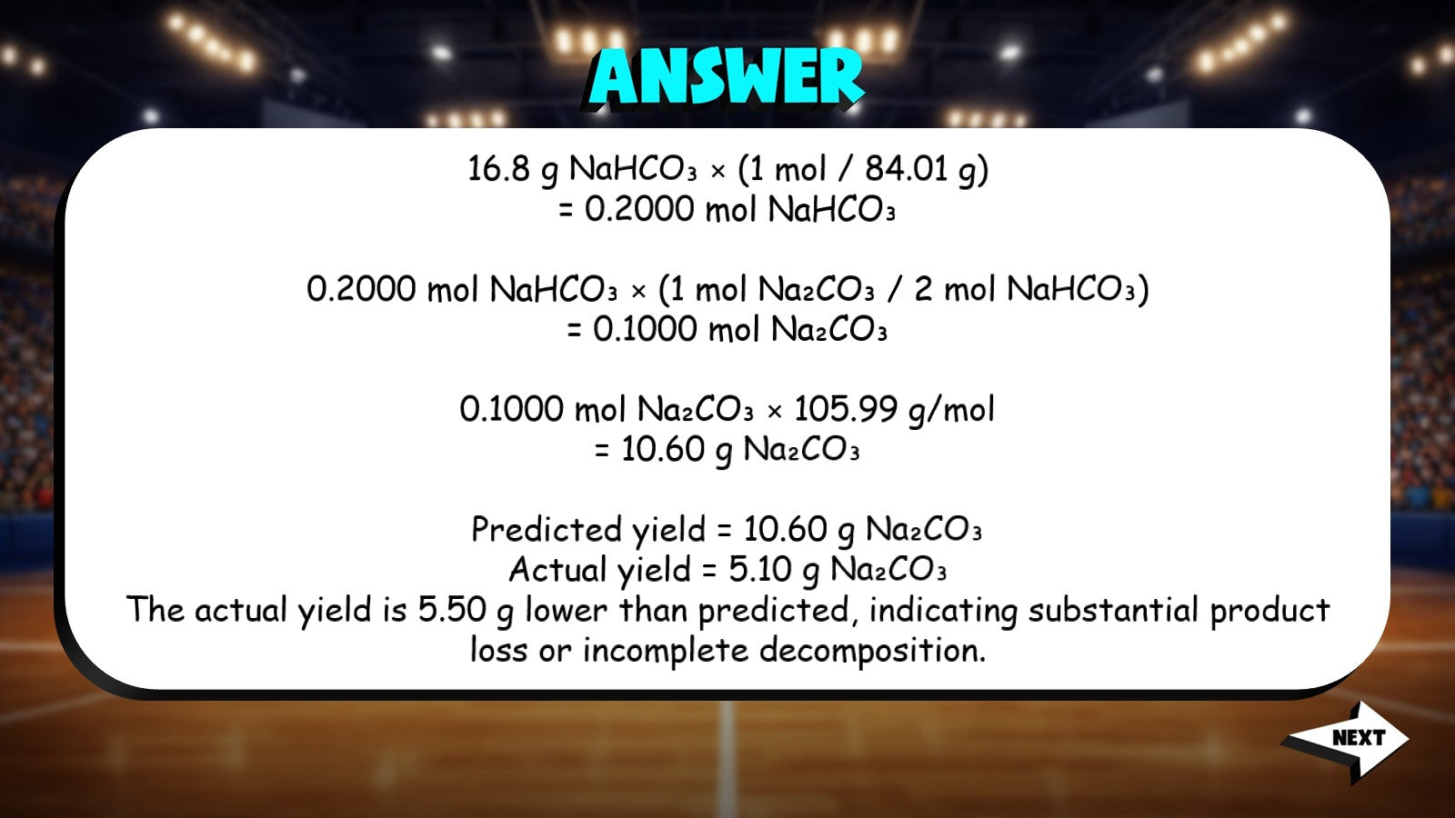 Actual Yield TRASHKETBALL Science Game - No Prep Chemistry Review Activity
