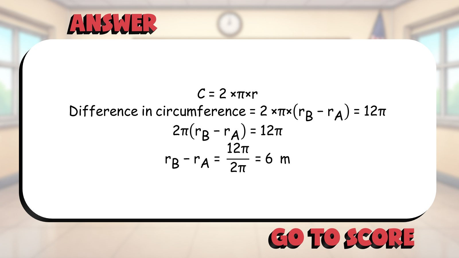 Area & Circumference BIG TERRIBLE GAME - No Prep Geometry Math Review Activity