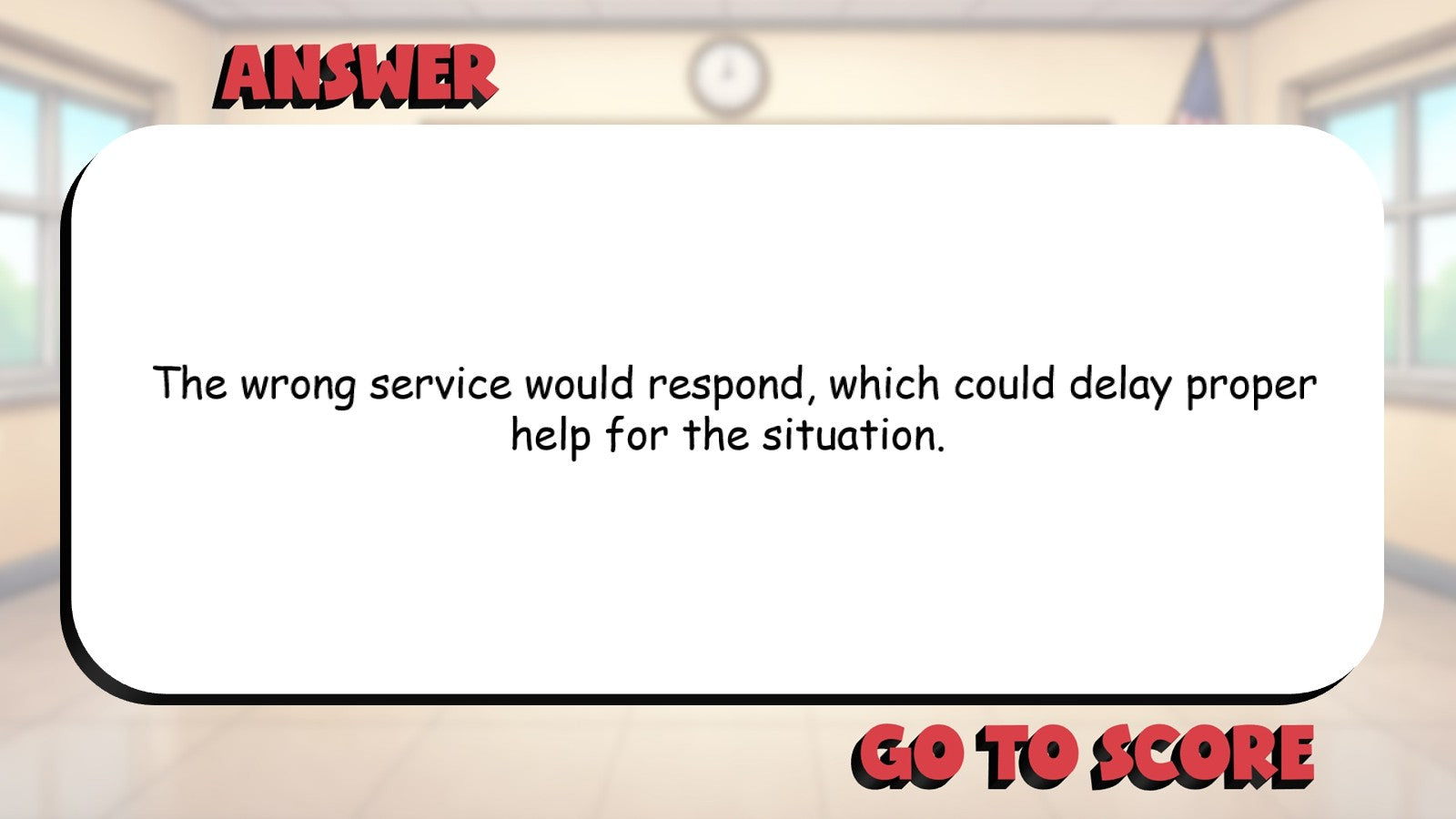 Safety Services BIG TERRIBLE GAME - No Prep Grade 3 Socials Review Activity