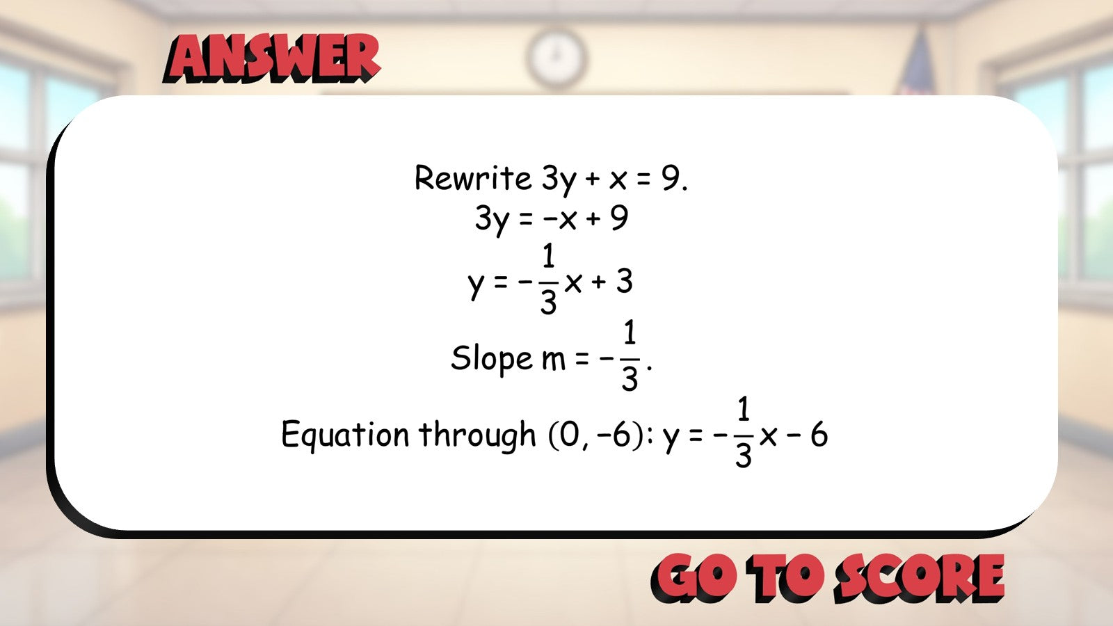 Real World Line Problems BIG TERRIBLE GAME - No Prep Geometry Math Review