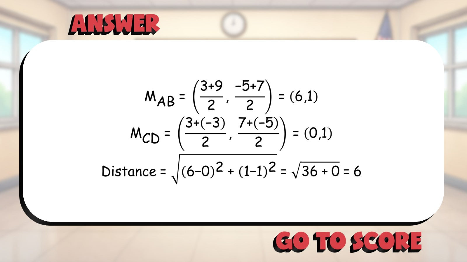 Coordinate Distance & Midpoint BIG TERRIBLE GAME - No Prep Geometry Math Review
