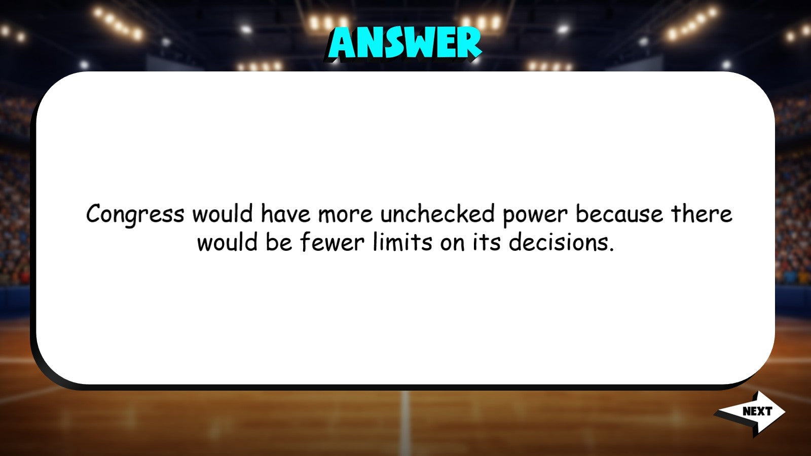 Checks & Balances TRASHKETBALL Socials Game - No Prep Grade 4 Review Activity
