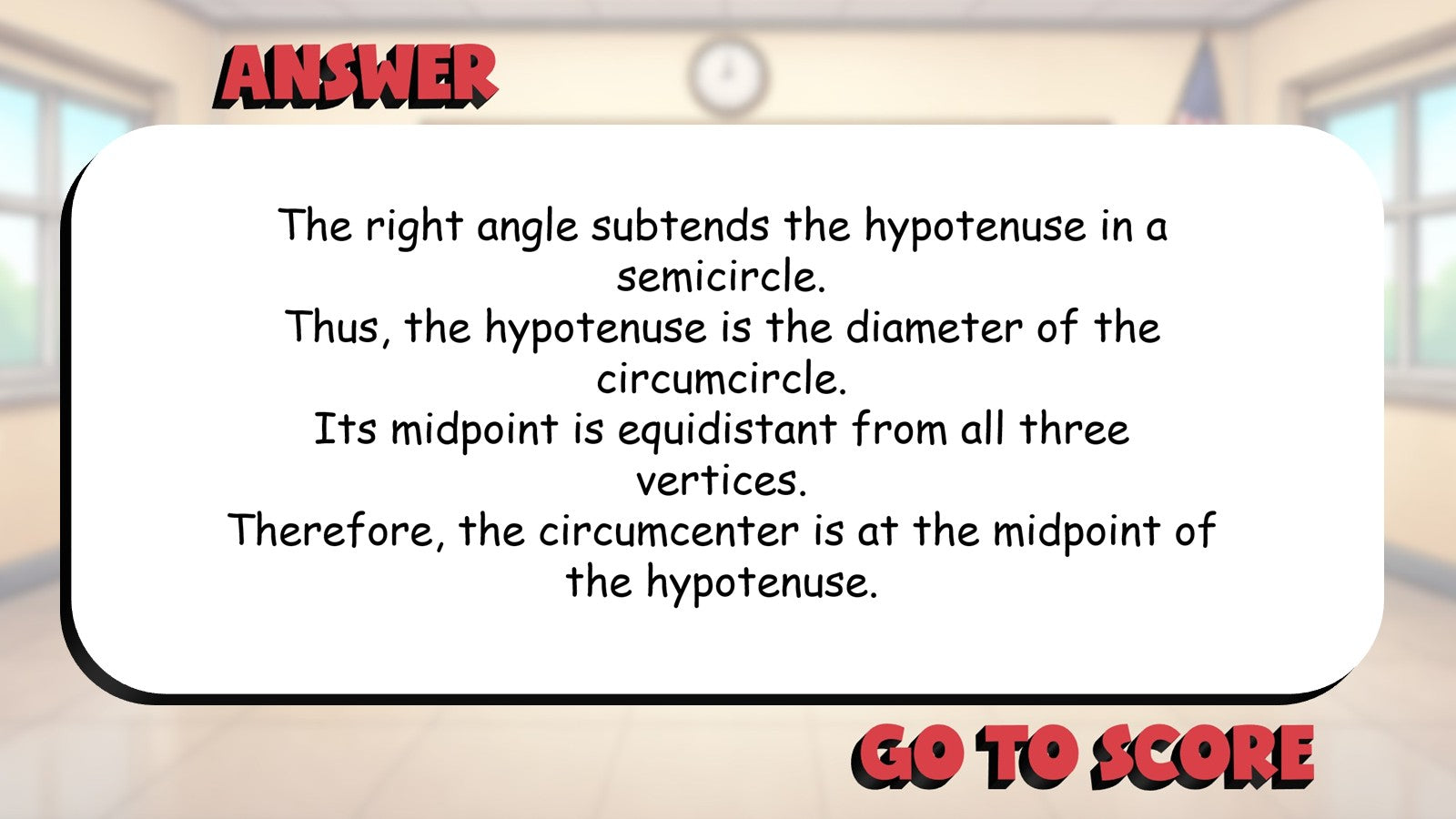 Triangle Circumcenter BIG TERRIBLE GAME - No Prep Geometry Math Review Activity