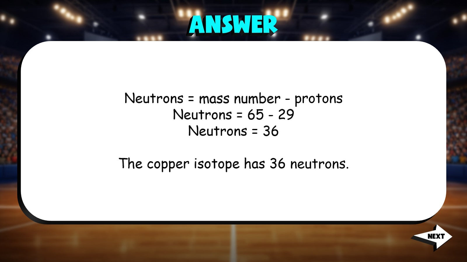 Isotopes TRASHKETBALL Science Game - No Prep Physics Review Activity