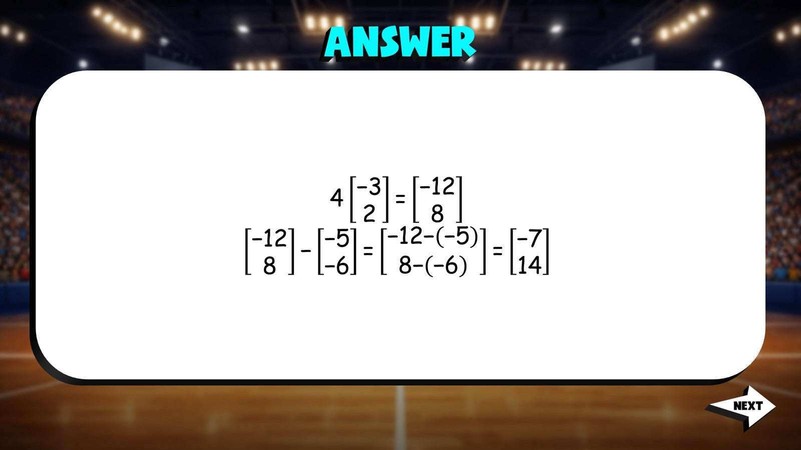Vector Operations TRASHKETBALL Math Game - No Prep Algebra 2 Review Activity